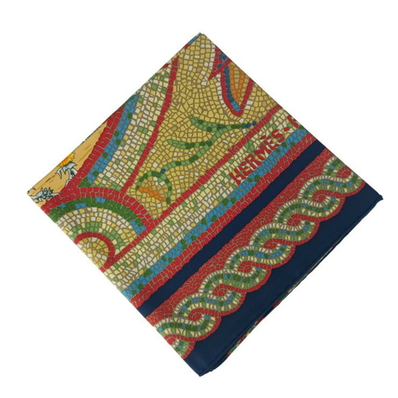 HERMES Scarf/Muffler Carr 90 SOUS LE CEDRE